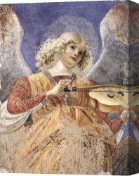 The Angel Appears to Tobias Canvas Paintings - Music-making Angel by Melozzo Da Forli