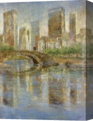 Central Canvas Paintings - Central Park by Michael Longo