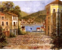 Michael Flohr Last Call Buena Vista Canvas Paintings - Cobble Street by Michael Longo