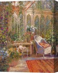 Longo Canvas Paintings - Conservatory I by Michael Longo