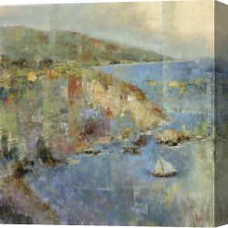 A Peaceful Retreat Canvas Paintings - Inlet Retreat by Michael Longo