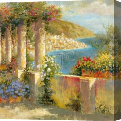 A Peaceful Retreat Canvas Paintings - Italian Retreat I by Michael Longo