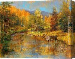 The Danube Valley Near Regensburg Canvas Paintings - Magnificent Valley by Michael Longo