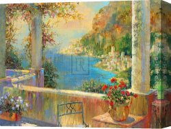 Michael Flohr Last Call Buena Vista Canvas Paintings - Sorrento by Michael Longo