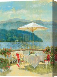 A Peaceful Retreat Canvas Paintings - Terrace Retreat by Michael Longo