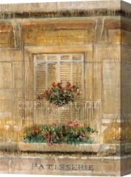A Venetian Balcony Canvas Paintings - The Balcony by Michael Longo