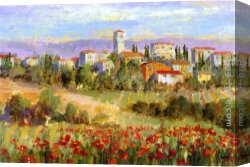 Michael Flohr Last Call Buena Vista Canvas Paintings - Tuscan Spring I by Michael Longo