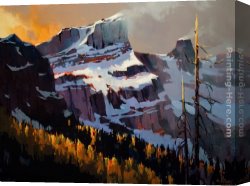 Sisters Canvas Paintings - One of the Three Sisters by Michael O'Toole