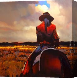 Michael O'toole Canvas Paintings - The Way of the Gaucho by Michael O'Toole