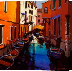 Venetian Canvas Paintings - Venetian Colours by Michael O'Toole
