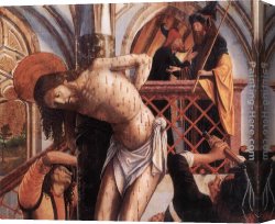 Flagellation Canvas Paintings - Flagellation by Michael Pacher