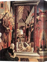 Resurrection - Morn Canvas Paintings - St Wolfgang Altarpiece Resurrection of Lazar by Michael Pacher