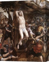 Coxcie Canvas Paintings - The Torture of St George by Michiel van Coxcie