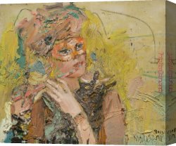 Pavlov Canvas Paintings - A Flute by Misti Pavlov