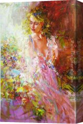 A Russian Beauty Canvas Paintings - Awakening Beauty by Misti Pavlov
