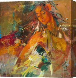 Pavlov Canvas Paintings - Firebird by Misti Pavlov