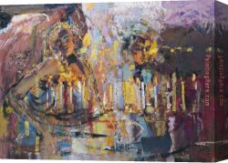 Pavlov Canvas Paintings - Hot Evening by Misti Pavlov