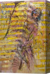 Sunny Canvas Paintings - Sunny Wind X by Misti Pavlov