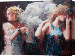 Pavlov Canvas Paintings - The Two by Misti Pavlov