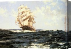 Dawson Canvas Paintings - Pacific Rollers by Montague Dawson