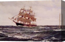 Dawson Canvas Paintings - The Glorious Sea by Montague Dawson