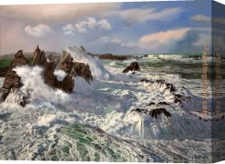 Vague Et La Perle Canvas Paintings - CON LAS EDADES by Navarro Montllor