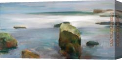 Andromeda Chained to The Rock by The Nereids Canvas Paintings - OCEAN ROCKS by Navarro Montllor