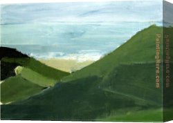 Juan Gris Canvas Paintings - Cap Gris-Nez by Nicolas De Stael