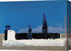 Stael Canvas Paintings - Fiesole 1953 by Nicolas De Stael