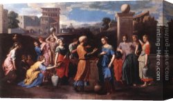 Nicolas Poussin Canvas Paintings - Rebecca at the Well by Nicolas Poussin