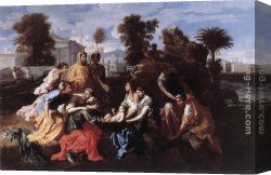 Moses Canvas Paintings - The Finding of Moses by Nicolas Poussin