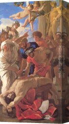 Martyrdom Canvas Paintings - The Martyrdom of St Erasmus by Nicolas Poussin