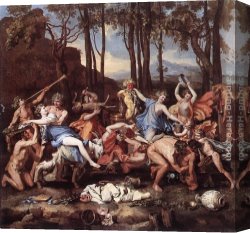 Nicolas Poussin Canvas Paintings - Triumph of Neptune by Nicolas Poussin
