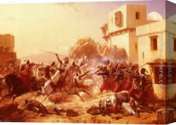 Niels Simonsen Canvas Paintings - The Last Stand by Niels Simonsen