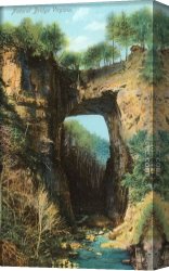 Natural Canvas Paintings - Natural Bridge, Virginia by Norman Parkinson