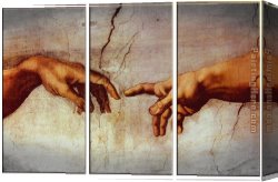 Adam Canvas Paintings - CREATION OF ADAM by Other