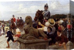 Otto Canvas Paintings - The King Is Coming by Otto Bache