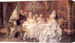 Salinas Canvas Paintings - The Celebration by Pablo Juan Salinas