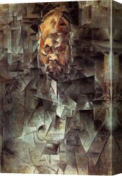 Picasso Canvas Paintings - Ambroise Vollard by Pablo Picasso