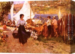 Pretty Canvas Paintings - The Pretty Maid by Paolo Sala