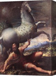 Conversion Canvas Paintings - The Conversion of St Paul by Parmigianino