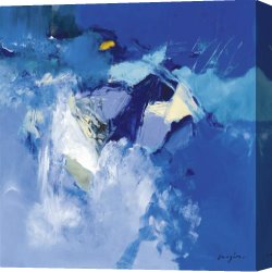 Magi Canvas Paintings - Blue by Pascal Magis