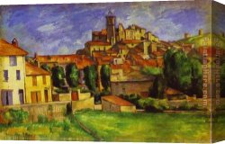 Paul Cezanne Canvas Paintings - Gardanne by Paul Cezanne