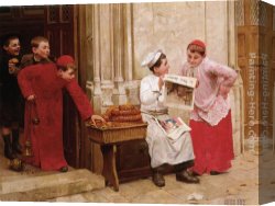 Petit Canvas Paintings - Le Petit Journal by Paul Charles Chocarne-Moreau