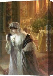 Departure Canvas Paintings - An Early Departure by Paul Edouard Rosset-Granger