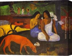 Apostle Paul Preaching on The Ruins Canvas Paintings - Arearea by Paul Gauguin