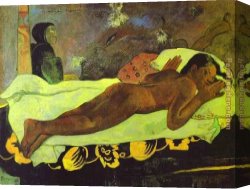 Apostle Paul Preaching on The Ruins Canvas Paintings - Manao tupapau by Paul Gauguin
