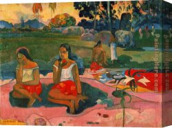 Apostle Paul Preaching on The Ruins Canvas Paintings - Nave Nave Moe by Paul Gauguin