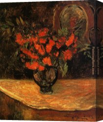 Bouquet Canvas Paintings - Rowan Bouquet by Paul Gauguin