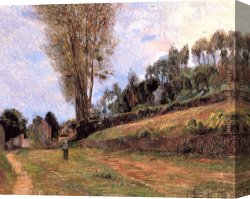 Rouen Canvas Paintings - Street Rouen by Paul Gauguin